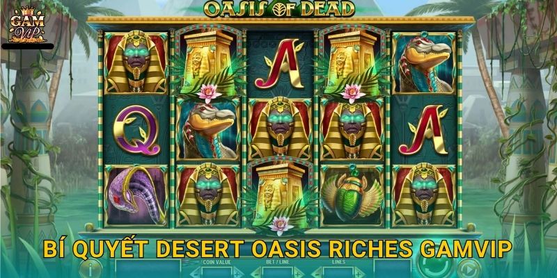 Desert Oasis Riches vàng rực rỡ – Kho báu sa mạc tại Gamvip 3 Bí quyết Desert Oasis Riches Gamvip